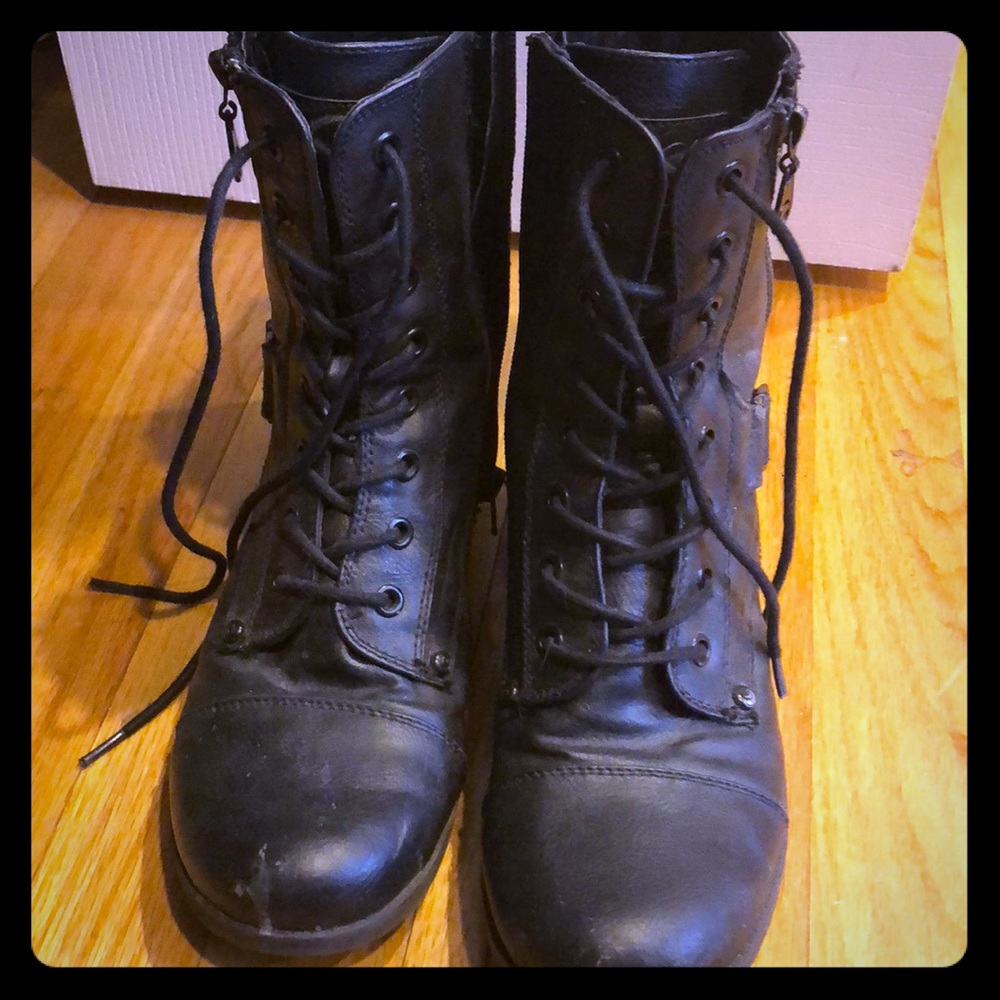 Black Combat boots